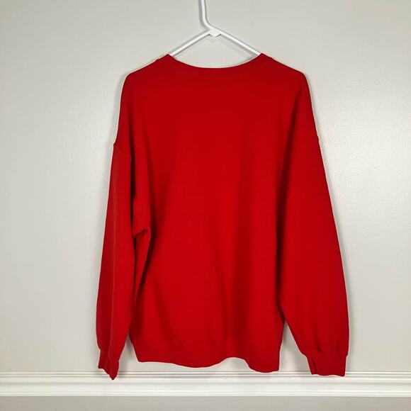 Kansas City Chiefs Patrick F%*#*%# Mahomes Crewneck Sweatshirt Red Size XL - Picture 2 of 7